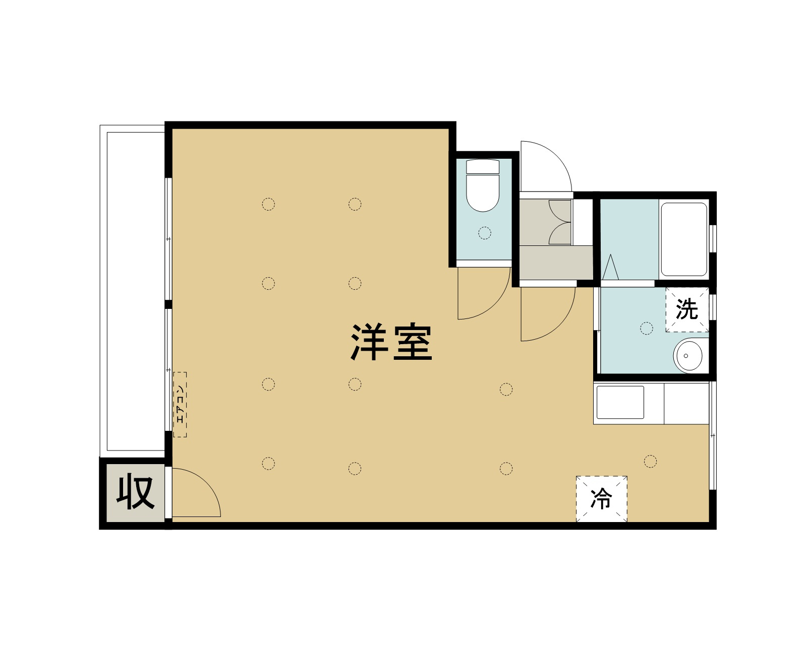 ロイヤルマンションの間取り