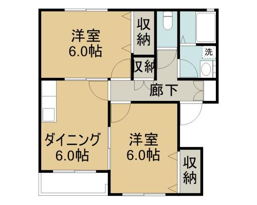 ソレイユ野木の間取り