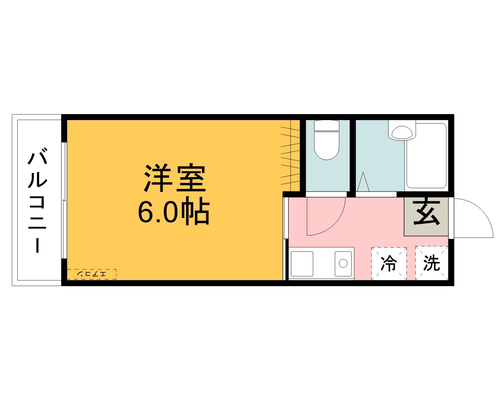 カレッジハウス湖山の間取り