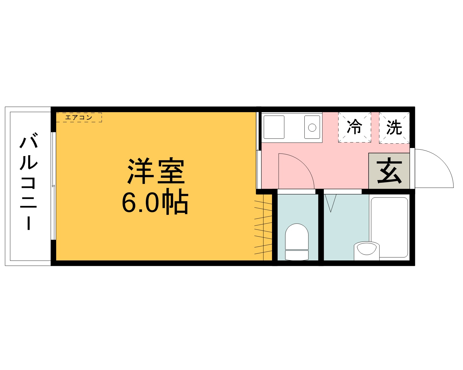 カレッジハウス湖山の間取り