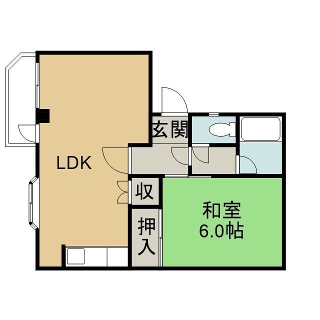 ハイツいせきD棟の間取り