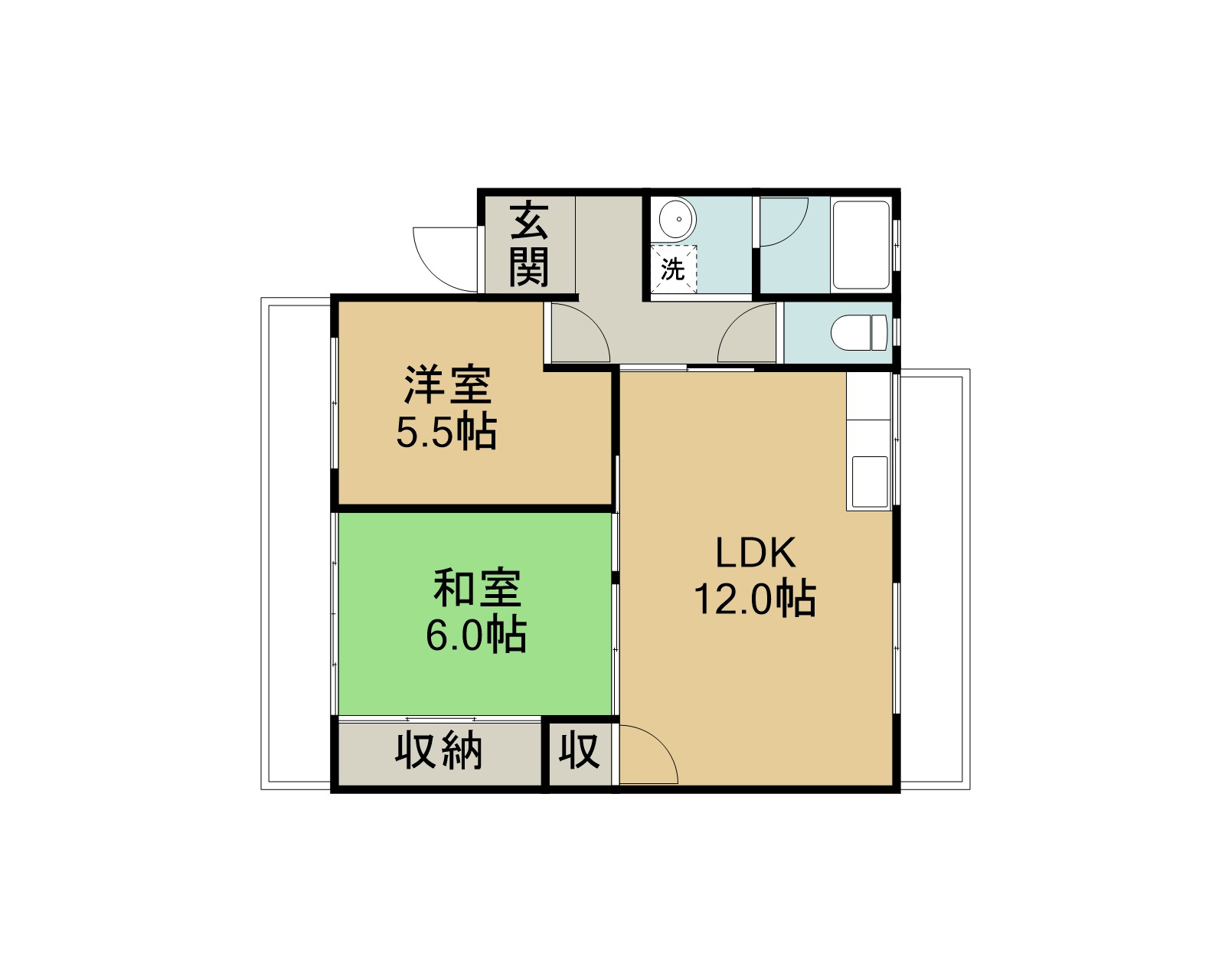 メゾン寺町の間取り