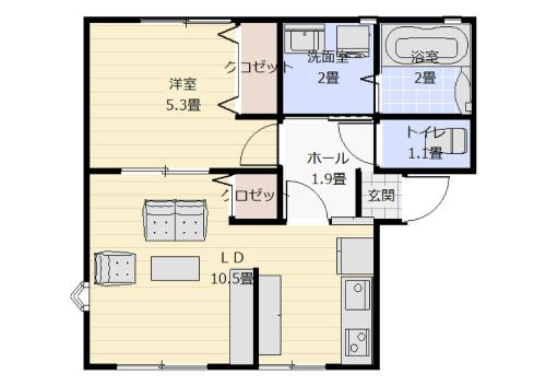 グリーンハイツＡ棟の間取り