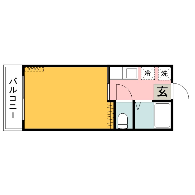 カレッジハウス湖山の間取り
