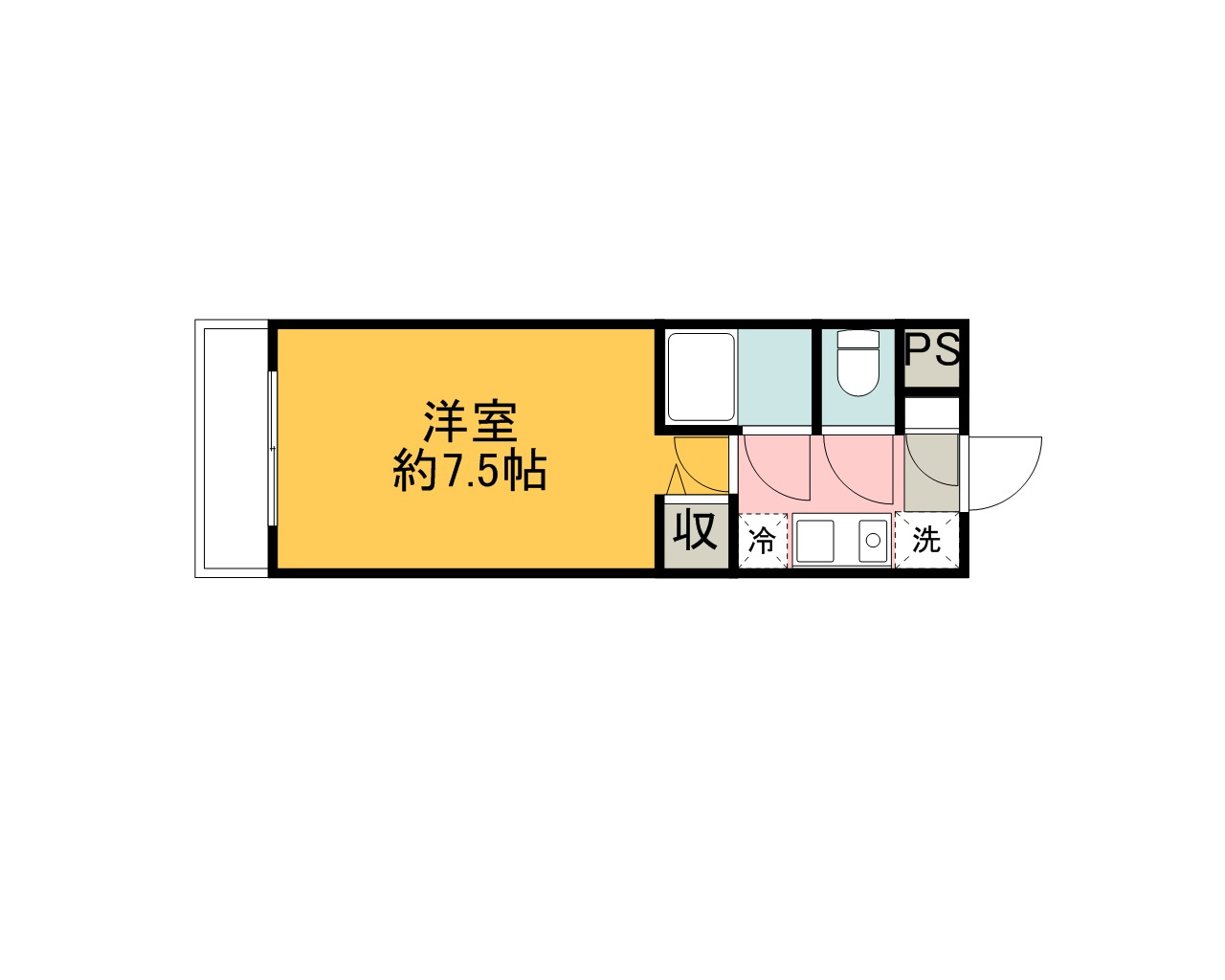 デミオハイツの間取り