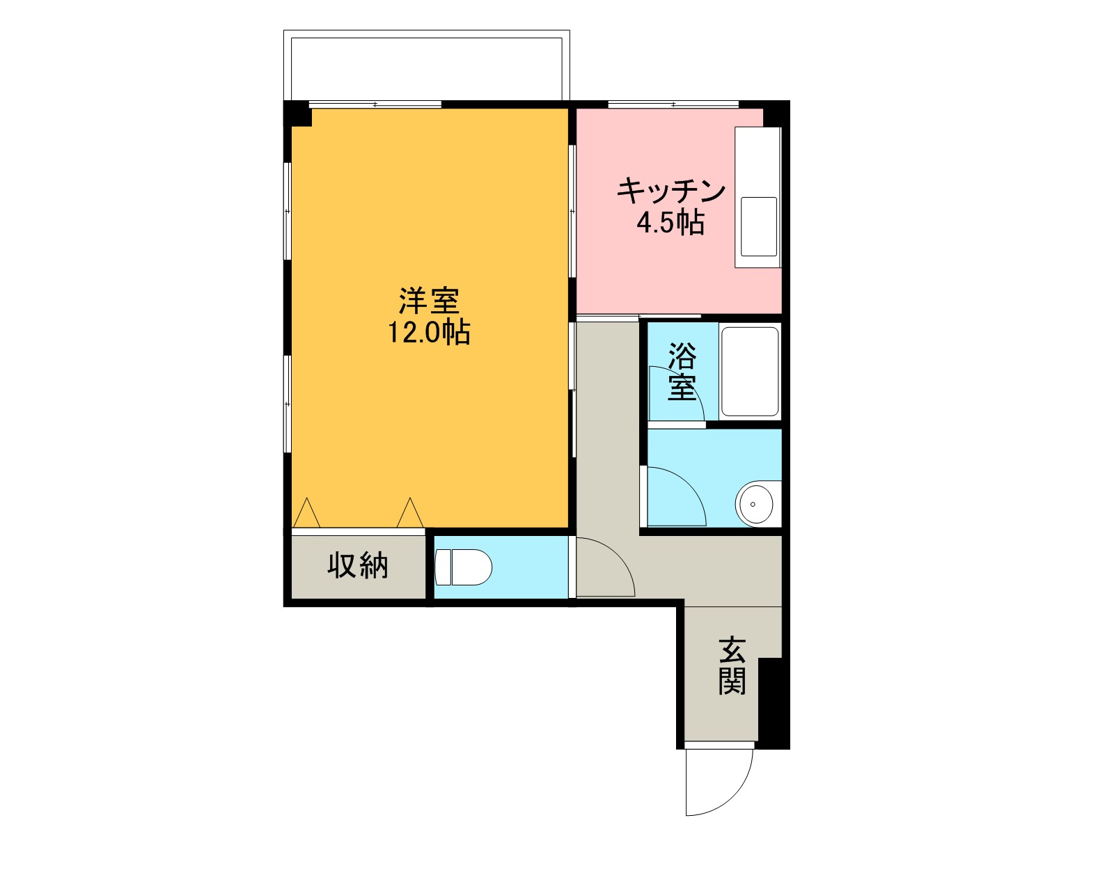 メゾンデフルールの間取り