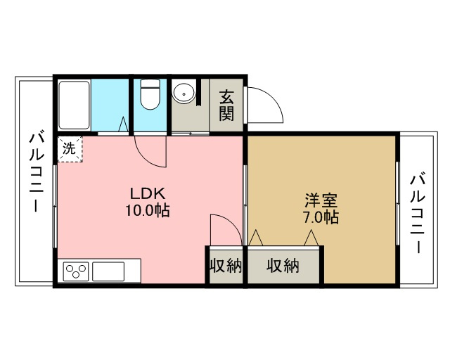 カーム雲山の間取り