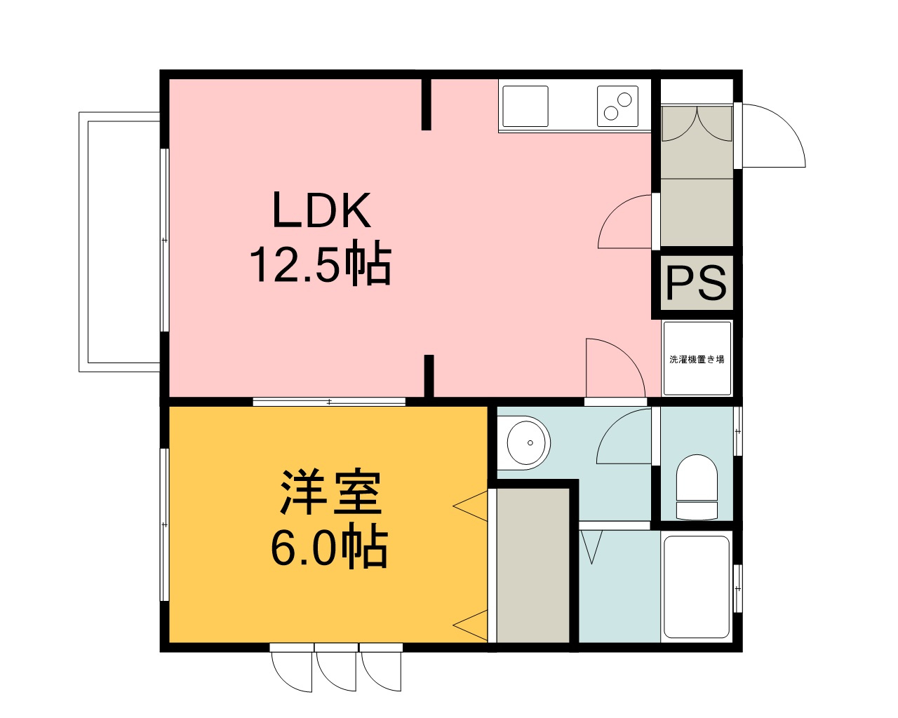 ハイツHONJYOの間取り