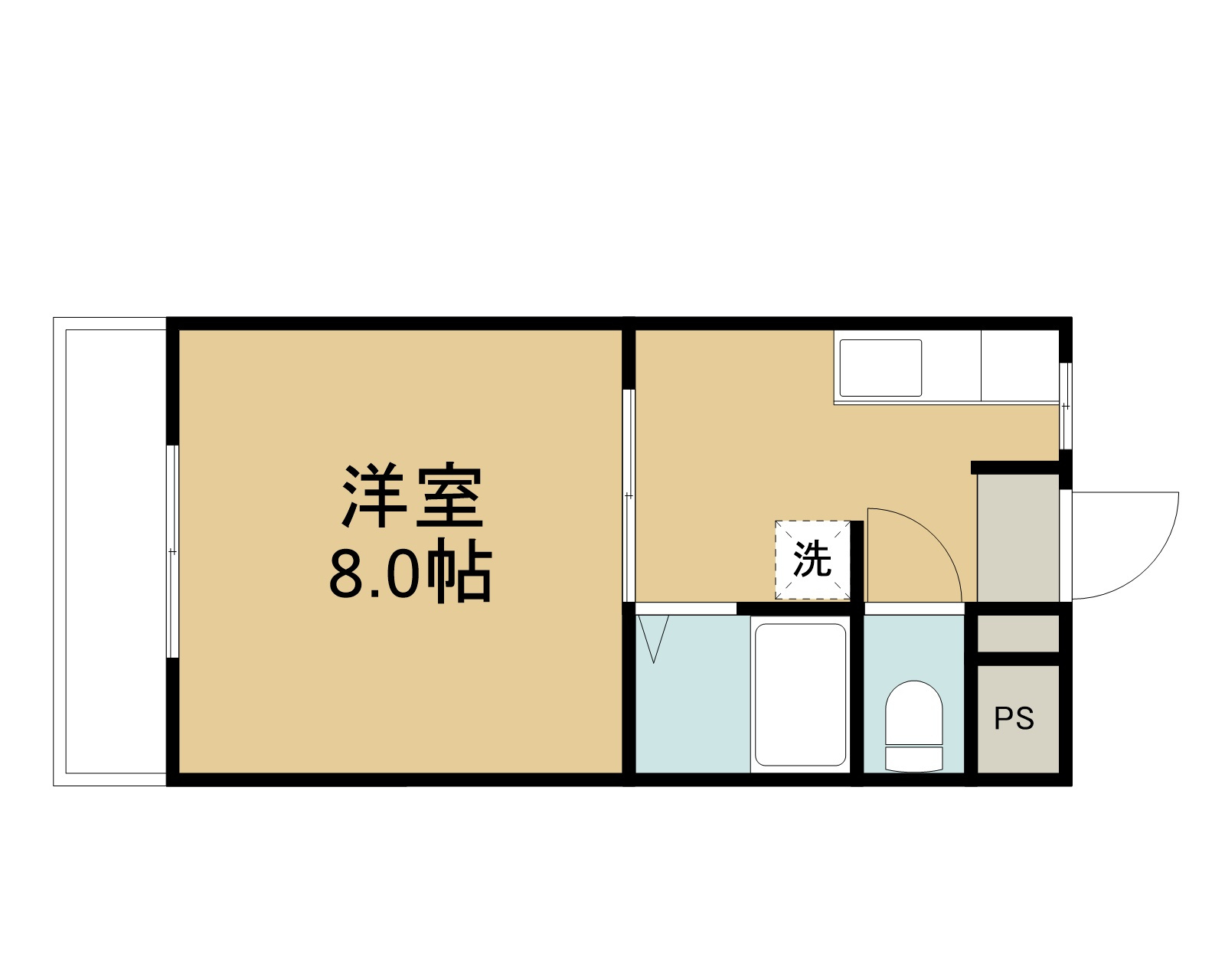エイシンハイツの間取り
