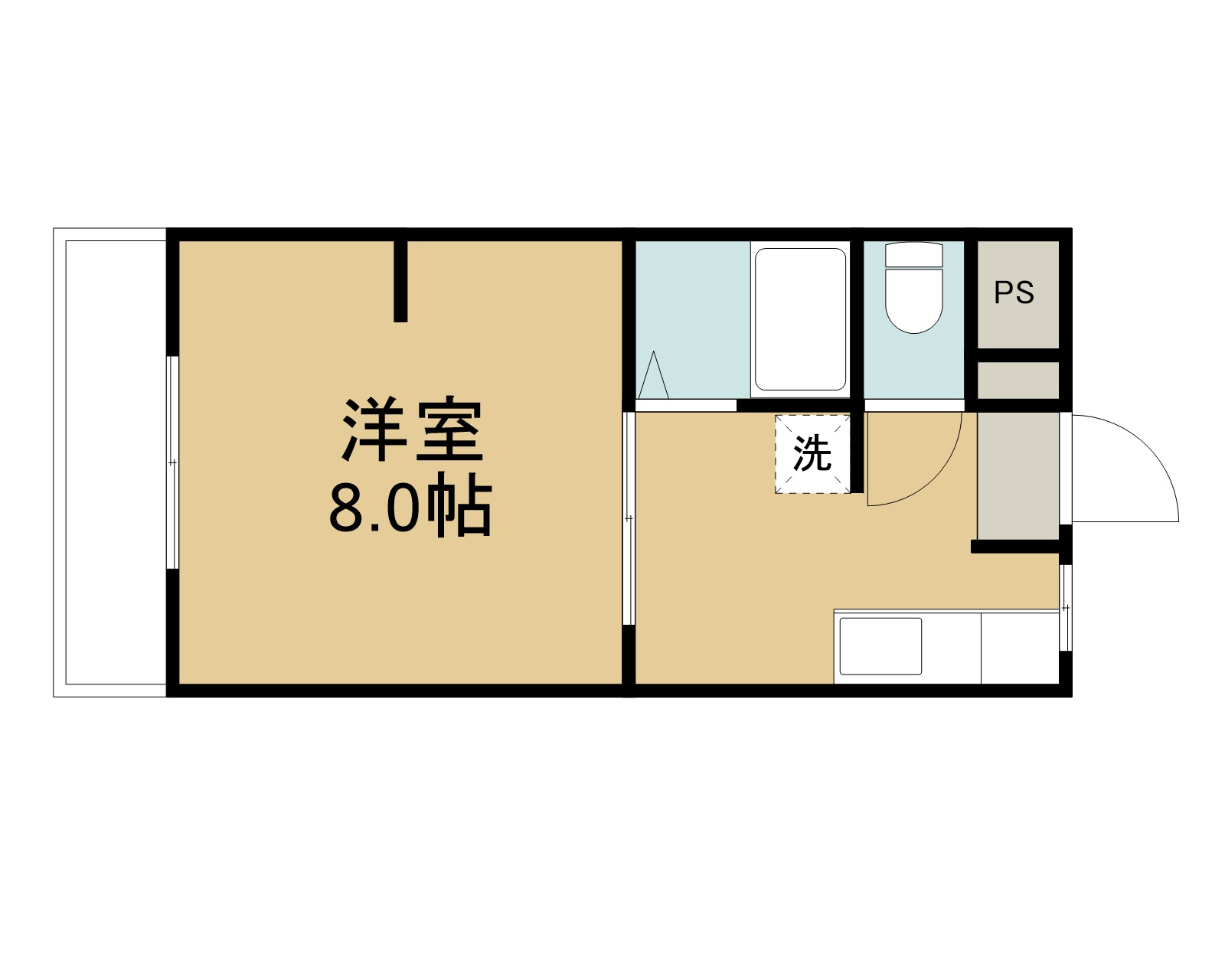 エイシンハイツの間取り