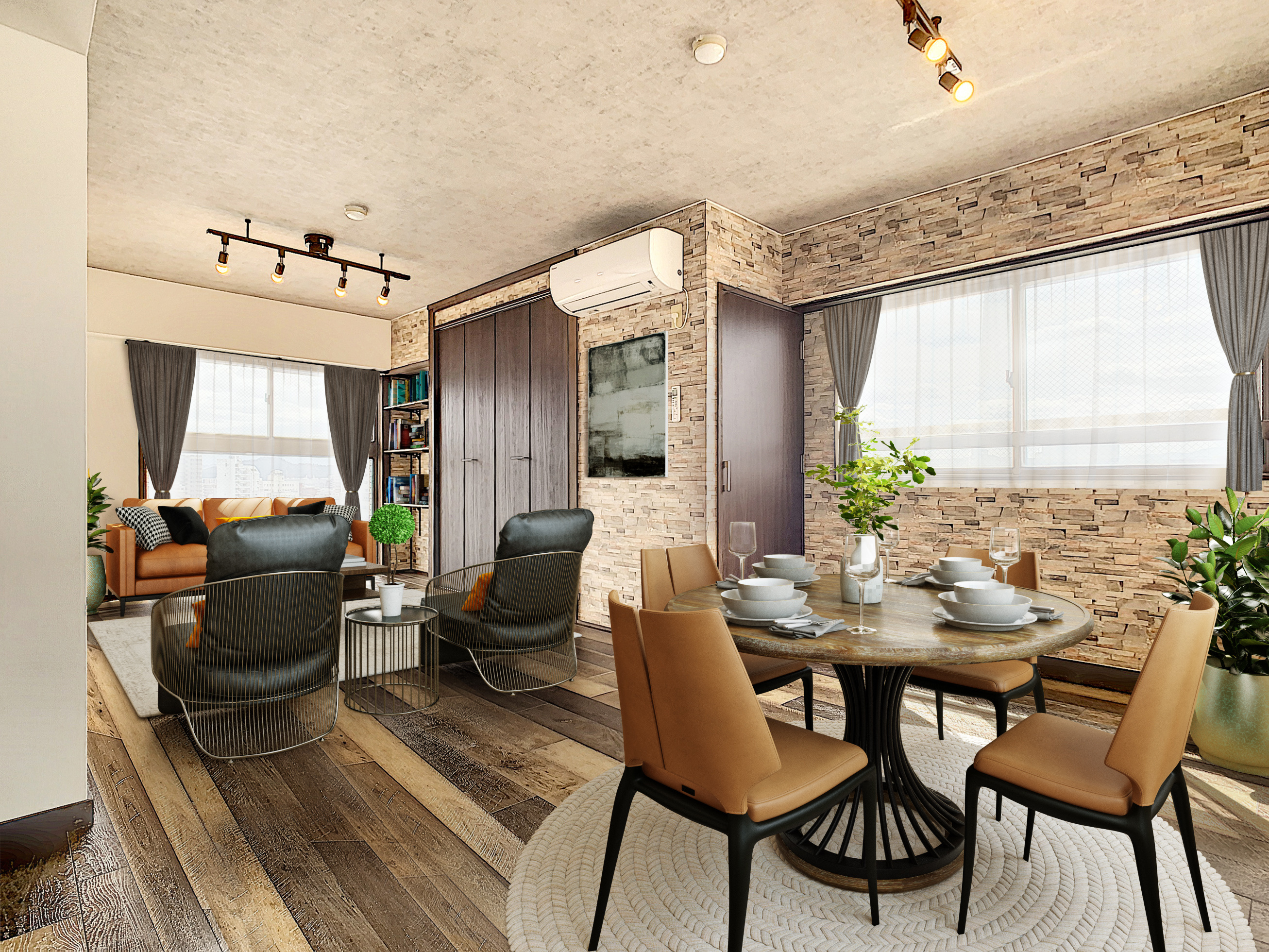 グランドール若桜の洋室