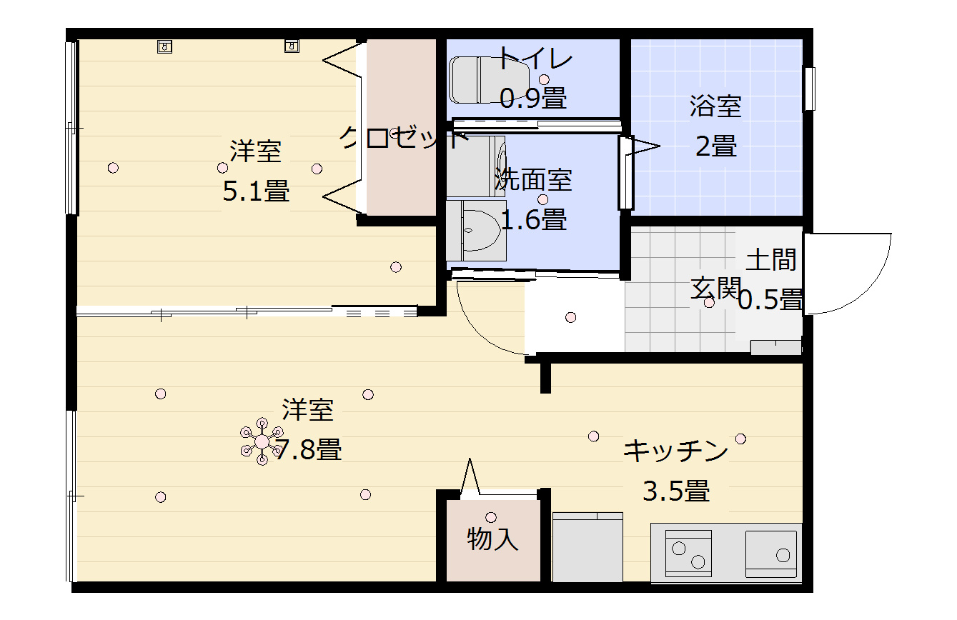アネックスパレスB棟の間取り