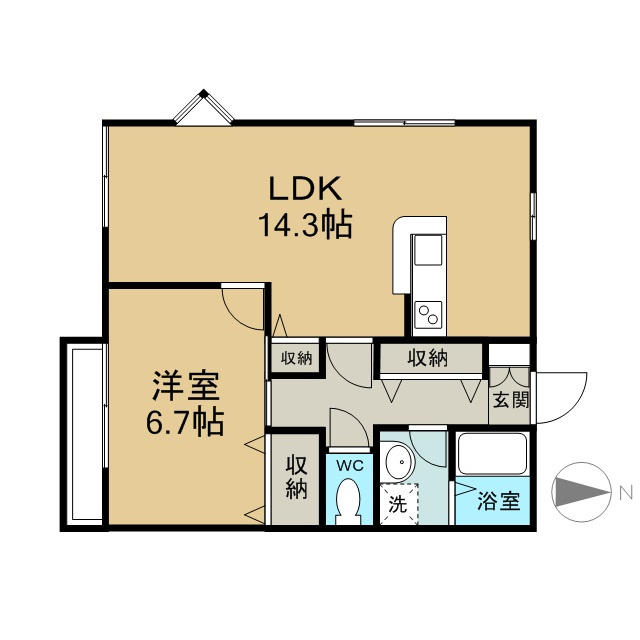 メゾンイイダ103の間取り