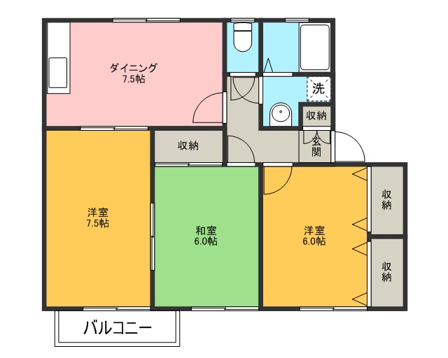 メゾンボヌール舞の間取り
