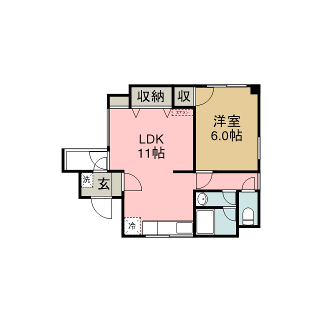 グランドール若桜の間取り