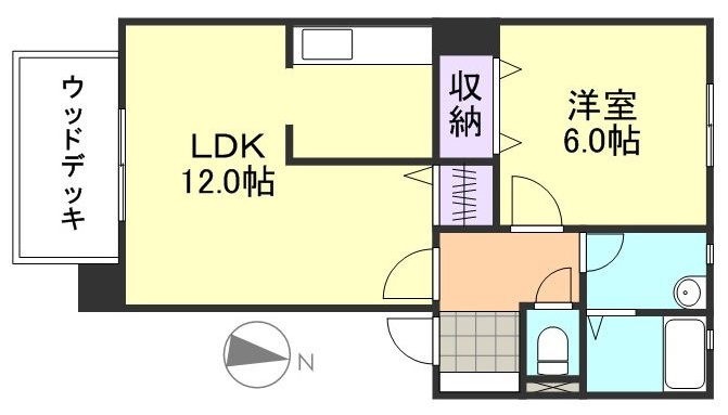 ミーテレーテ中島Ⅱの間取り