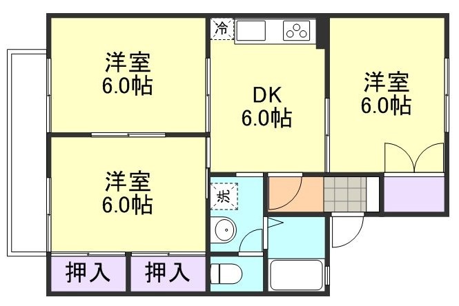 プラティア板谷の間取り