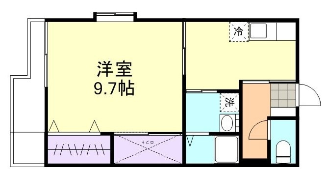 ハイツサーシャⅡの間取り