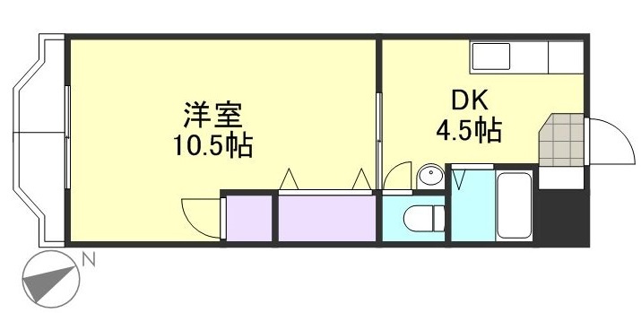マンションＮＥＷオアシス岡本の間取り