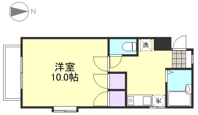 サン・コーポ水島 Ｂ棟の間取り