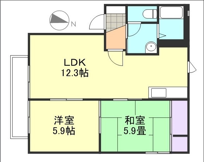 オンラードの間取り