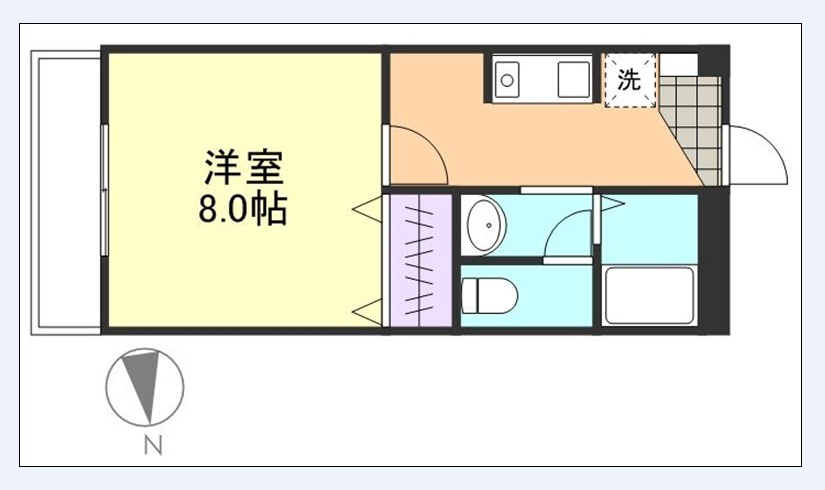 ハイツ・サンシャインの間取り