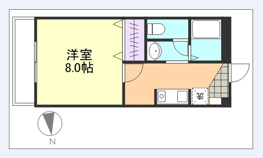 ハイツ・サンシャインの間取り