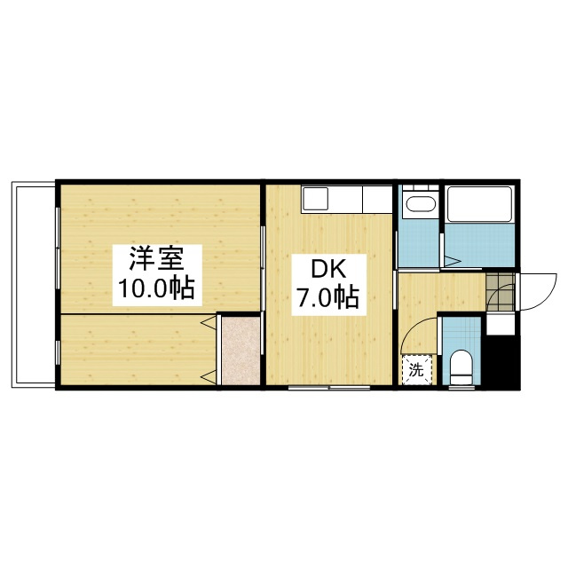 エバーリーブズカワモトの間取り