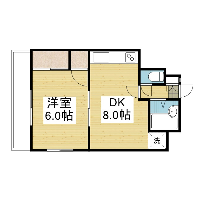 メルヘンハイツ竹原の間取り