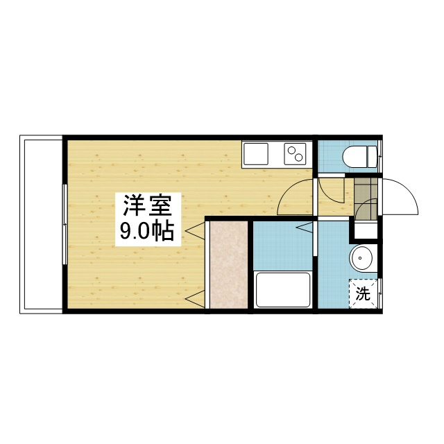 高岡ハイツの間取り