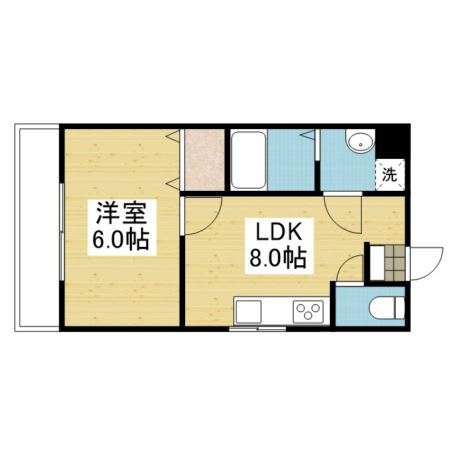 メルヘンハイツ竹原の間取り