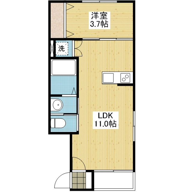 アルト横河原の間取り