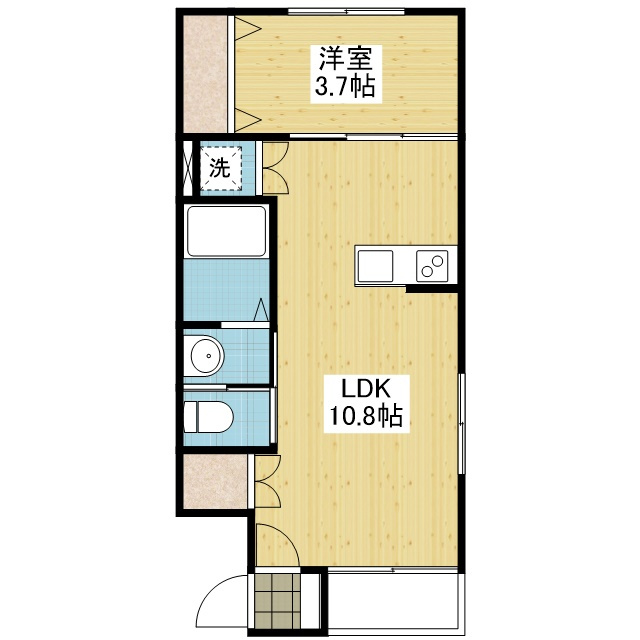 アルト横河原の間取り