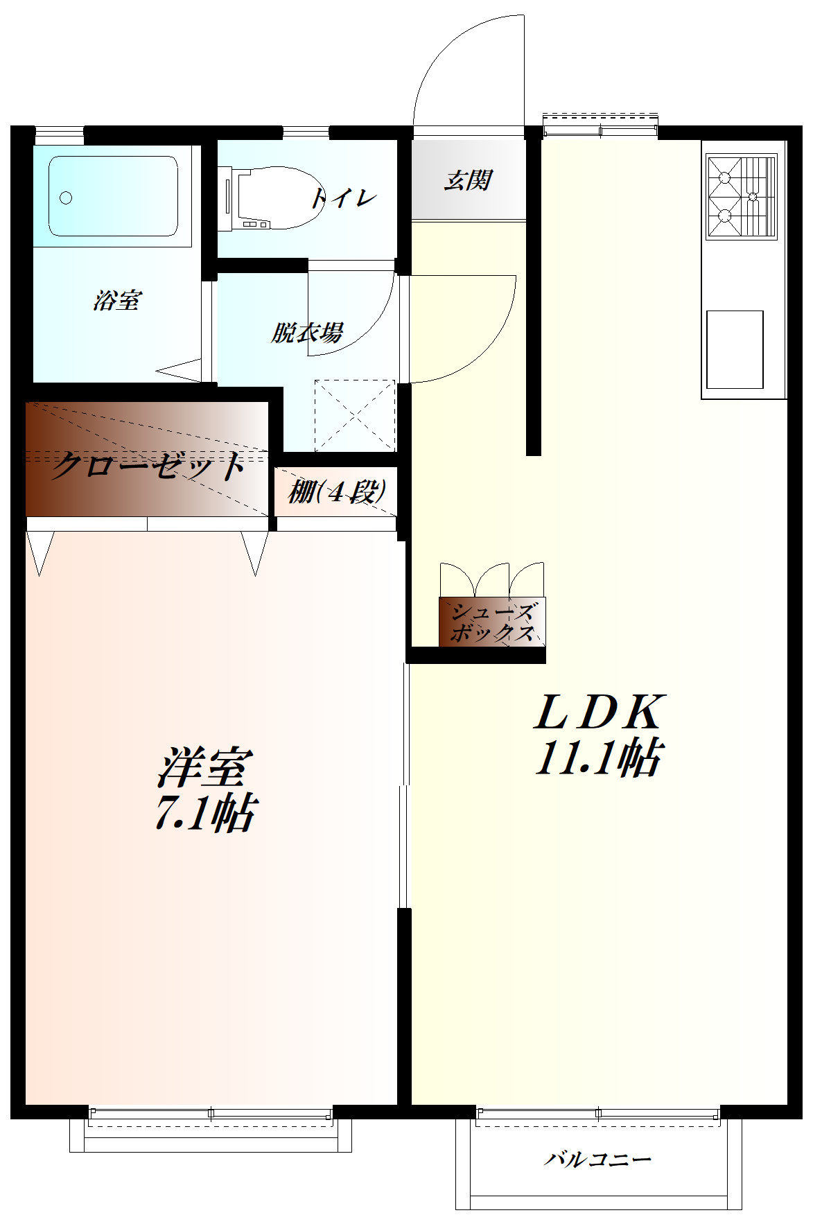 M’Sガーデンの間取り