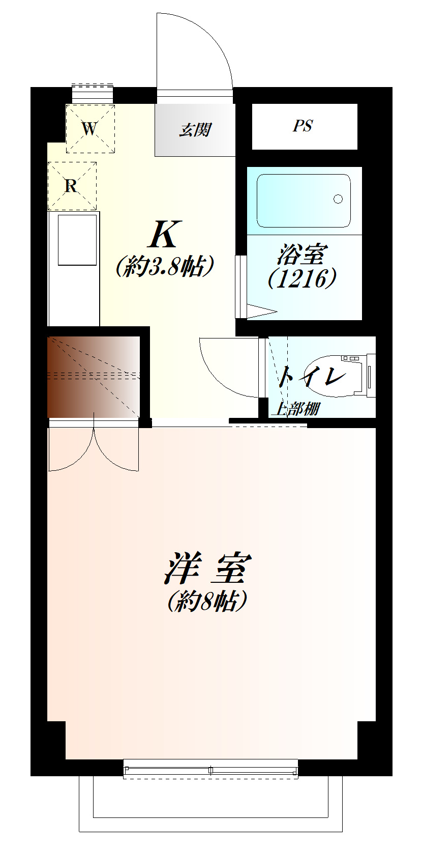 KAWATAハイツの間取り