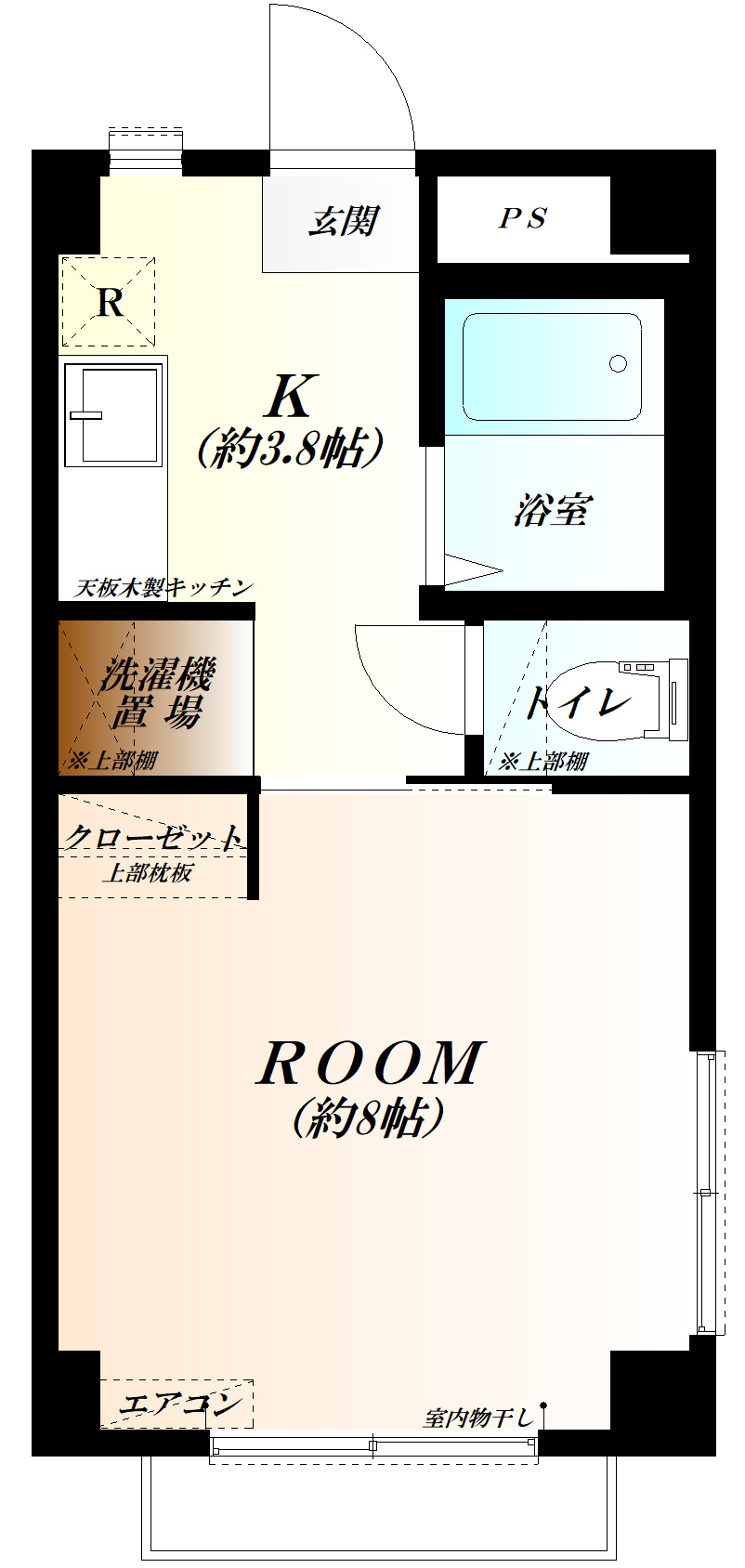 KAWATAハイツの間取り