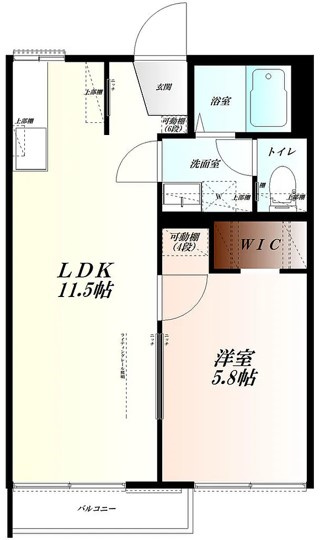 グリーンアパートメントB棟の間取り