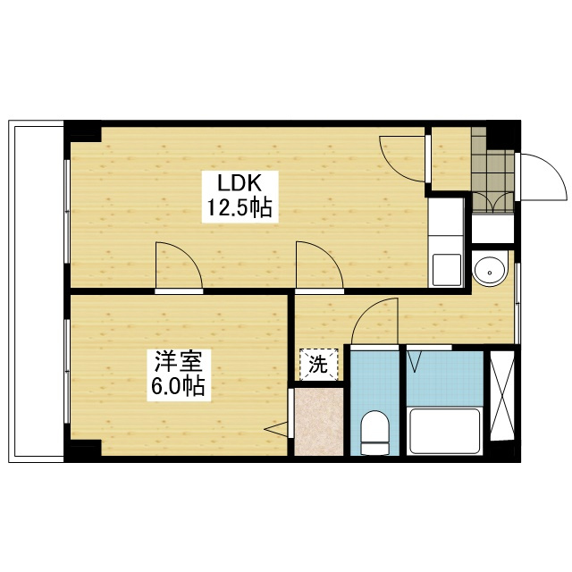 コーポカワモト2の間取り