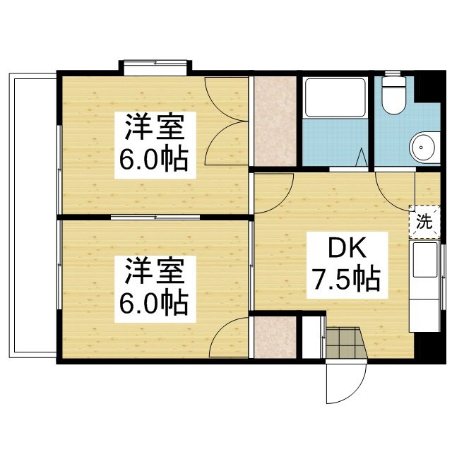 コーポラス茜の間取り