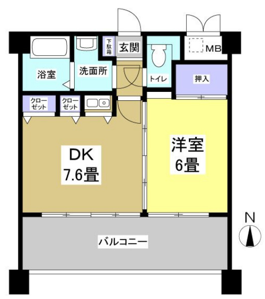 ブライティ助信617の間取り