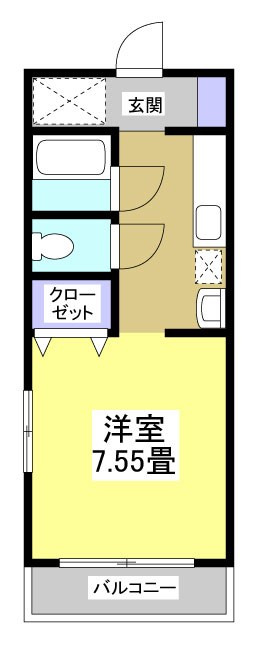 ヴィーブル・アオイ201の間取り