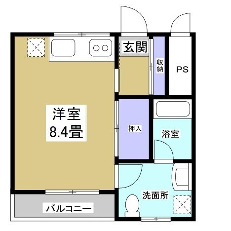 レイク東名Ⅴ101の間取り