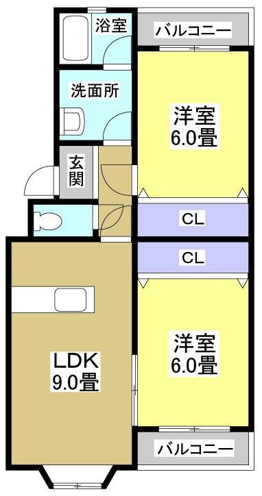 ドミールおおわら301の間取り