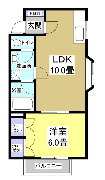 オレンジハウスAの間取り