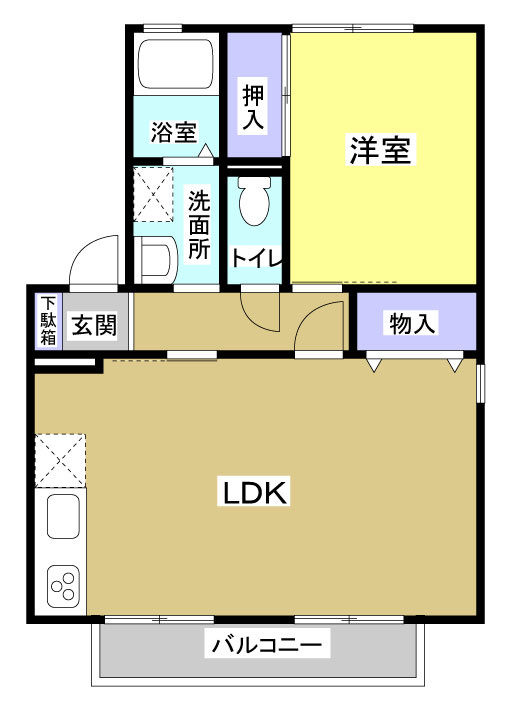 サンハイムⅠ201の間取り