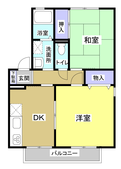 サンハイムⅠ101の間取り