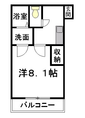 クレフラスト浜松医大前205の間取り
