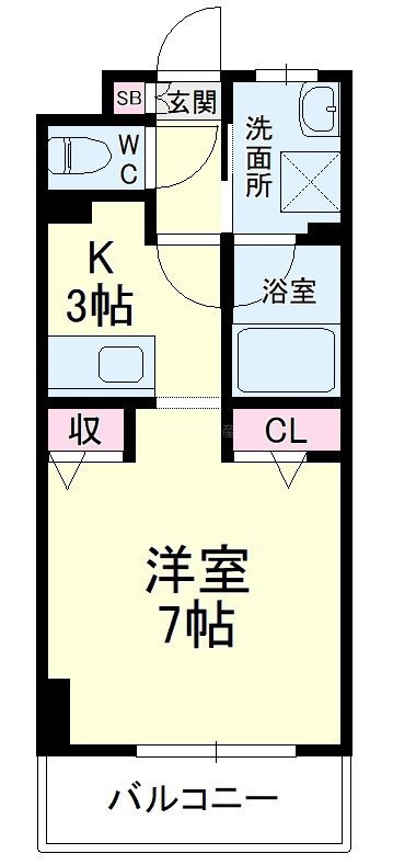 エストメンツ中央404の間取り