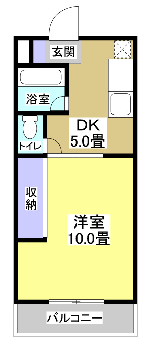 サンデリアーナムーン301の間取り
