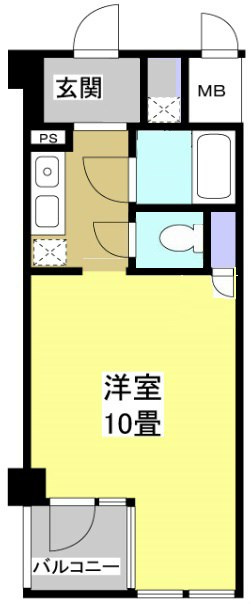 遠鉄ハイツ自校駅ビル308の間取り